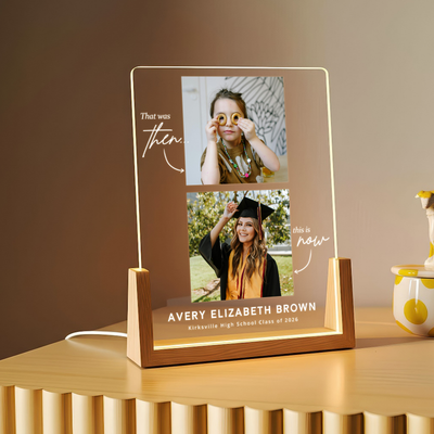 Then & Now – A Personalized Graduation Keepsake