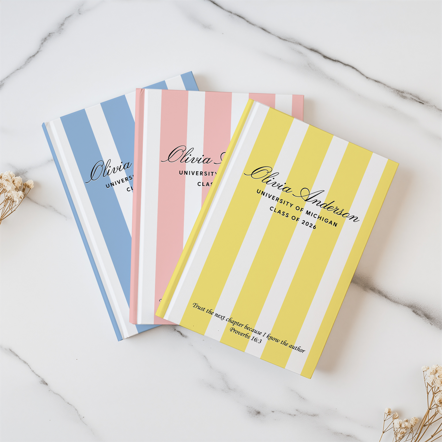 Personalized Graduation Journal – Custom Name & School Keepsake Gift