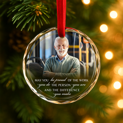 Be Proud of the Work You Do, Retirement Heart Ornament