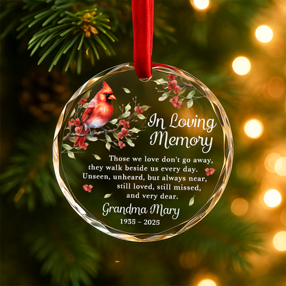 In Loving Memory Cardinal Ornament, Those We Love Don’t Go Away