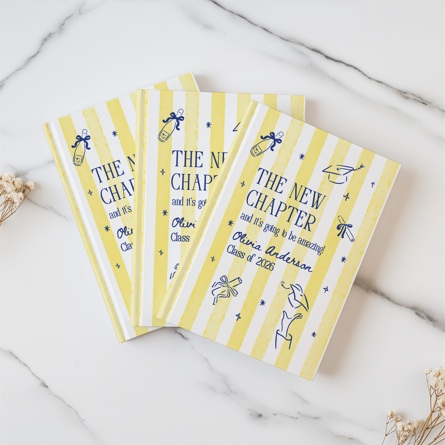 Personalized Graduation Journal 2026 – “The New Chapter” Custom Name Gift for Graduates