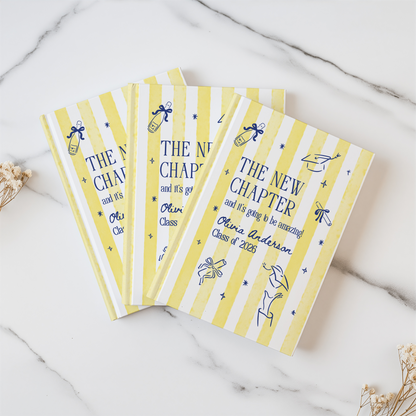 Personalized Graduation Journal 2026 – “The New Chapter” Custom Name Gift for Graduates