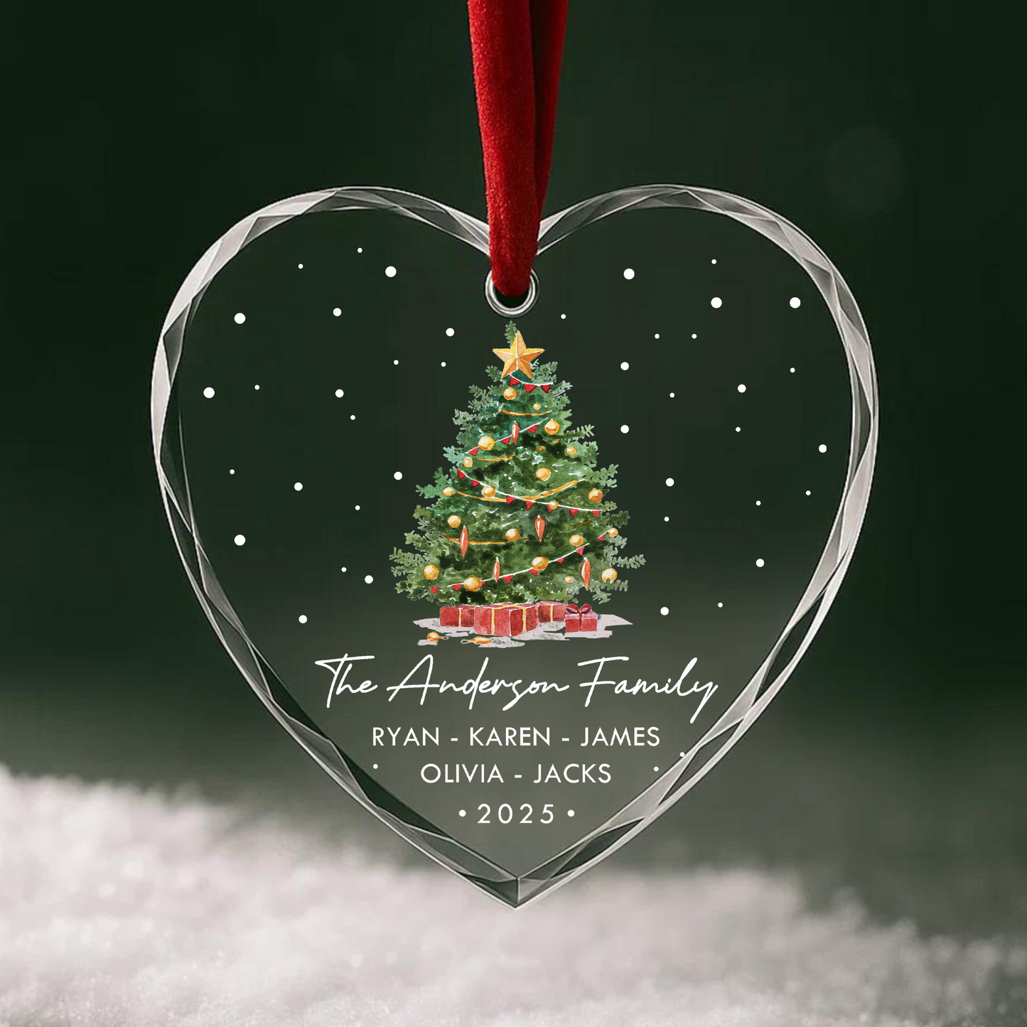 Capture Your Family Magic Custom Christmas Ornament