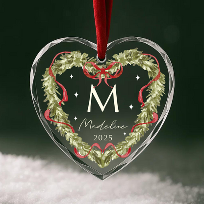 Christmas Family Name Ornament, Custom Name and Year