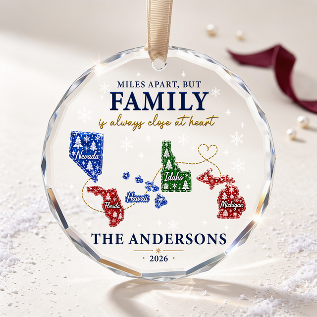 Miles Apart, Forever Connected – A Personalized Family Keepsake