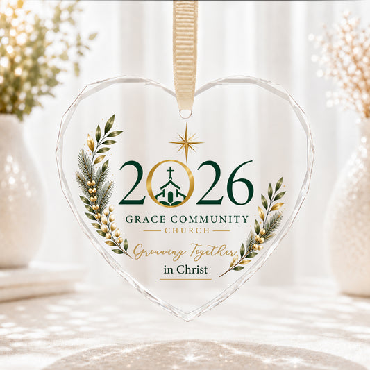 Personalized Growing Together Church Ornament