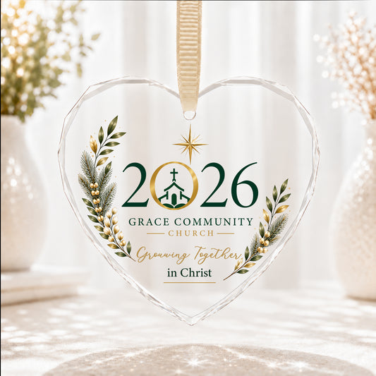 Personalized Growing Together Church Ornament