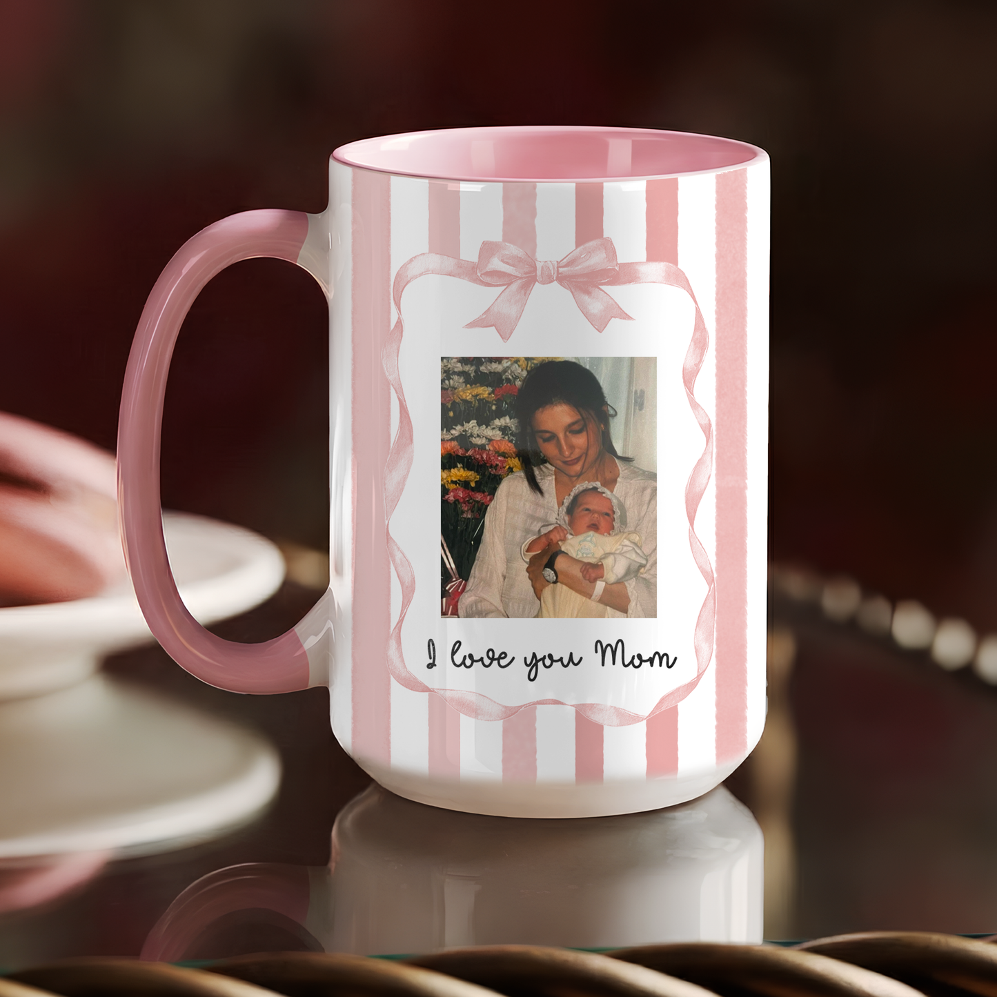 Personalized Photo Mug for Mom – Custom Picture Mug with Message, Sweet Mother’s Day Gift
