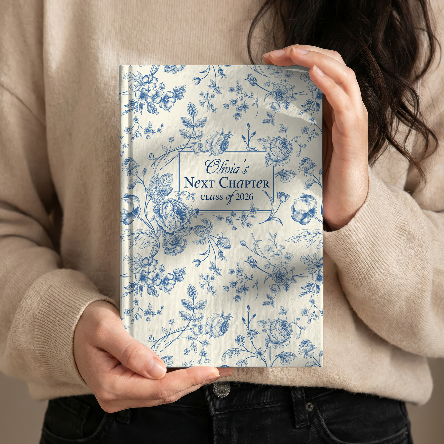 Personalized Graduation Journal – “Next Chapter” Custom Floral Notebook, Class of 2026 Gift