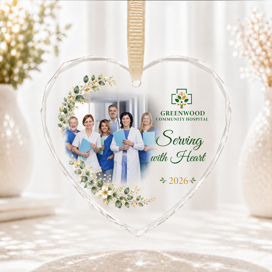 Personalized Healthcare Team Photo Ornament