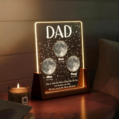 The Moon When You Became My Dad – A Personalized Father’s Day Keepsake