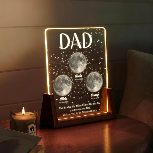 The Moon When You Became My Dad – A Personalized Father’s Day Keepsake