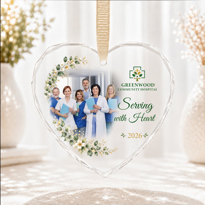 Personalized Healthcare Team Photo Ornament