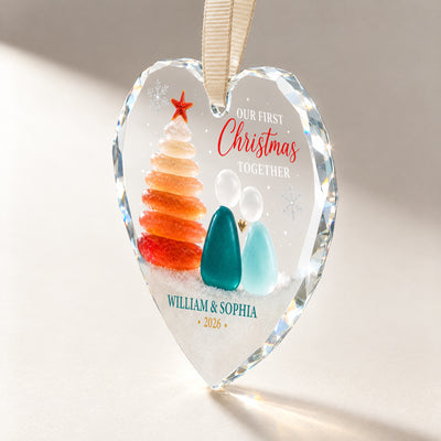 Our First Christmas Together – A Personalized Couple Christmas Keepsake