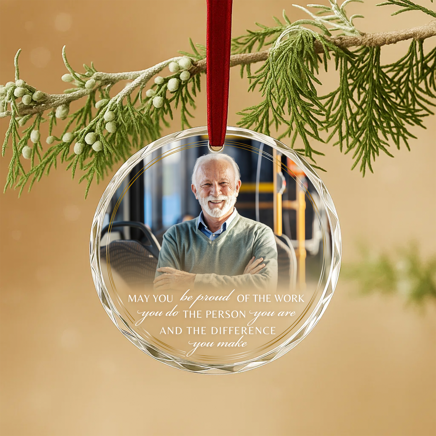 Be Proud of the Work You Do, Retirement Heart Ornament