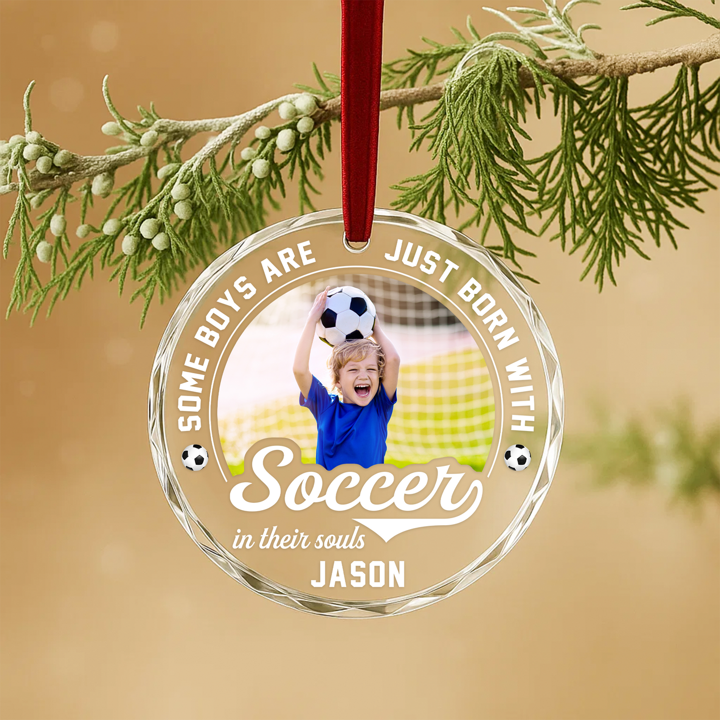 Some Boys Are Just Born with Baseball in Their Souls Photo Ornament
