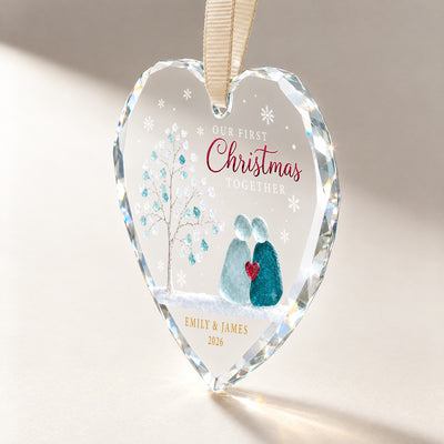 Together Beneath the Christmas Lights – A Personalized Couple Keepsake