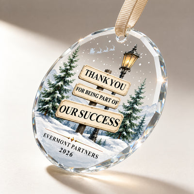 Thank You for Being Part of Our Success – A Personalized Corporate Keepsake