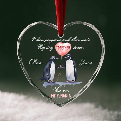 You Are My Penguin Ornament, Couple Gift for Soulmates, Custom Names