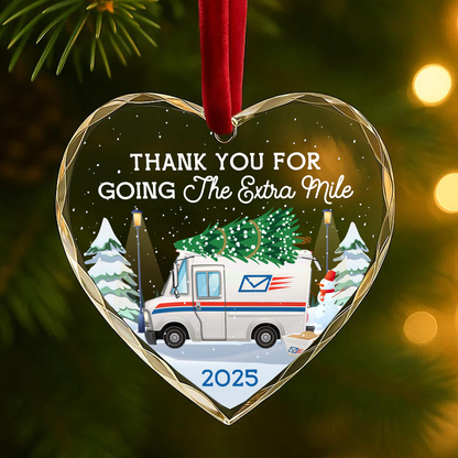 Thank You for Going the Extra Mile Mail Carrier Ornament 2025