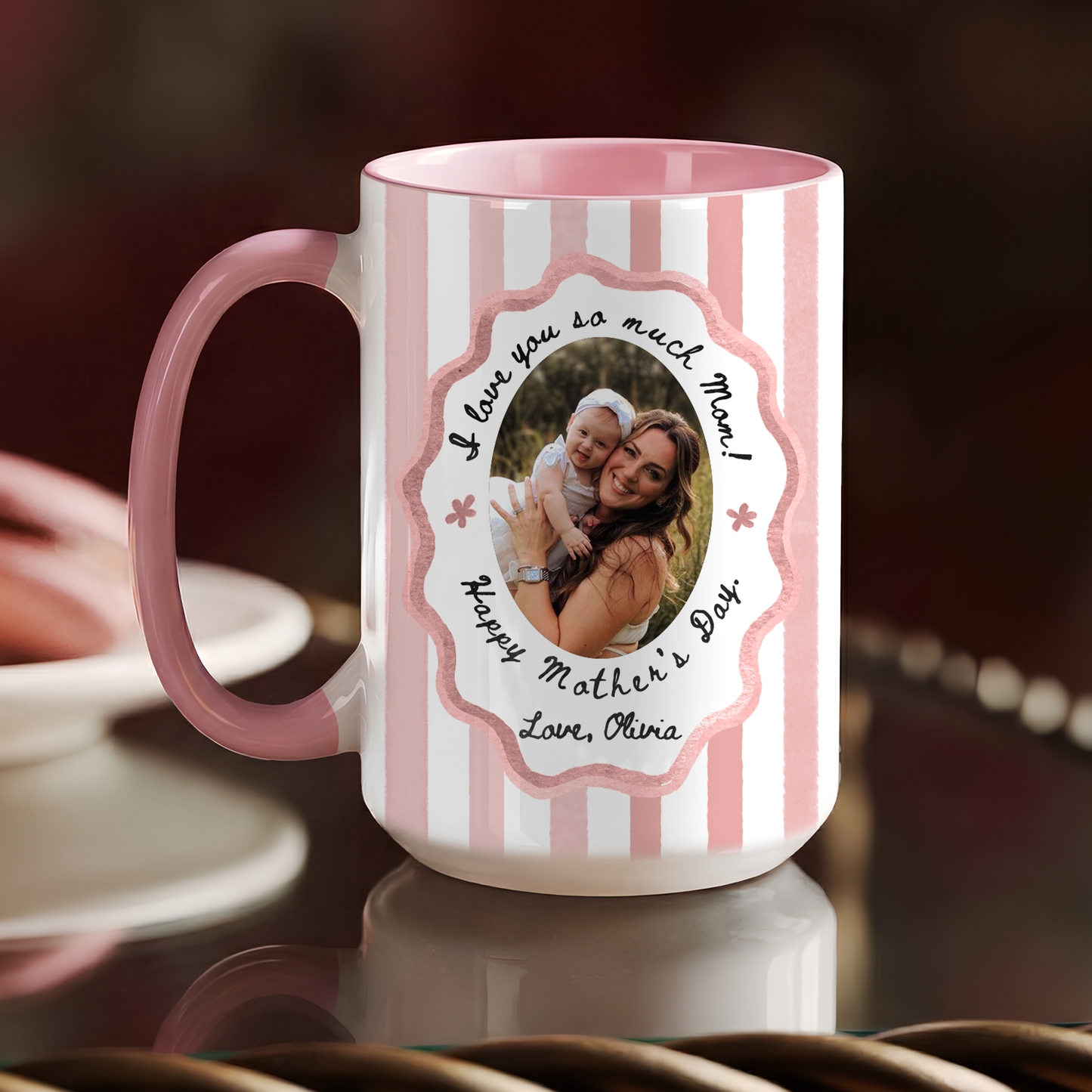 Personalized Photo Mug for Mom – Custom Mother’s Day Gift with Picture & Message
