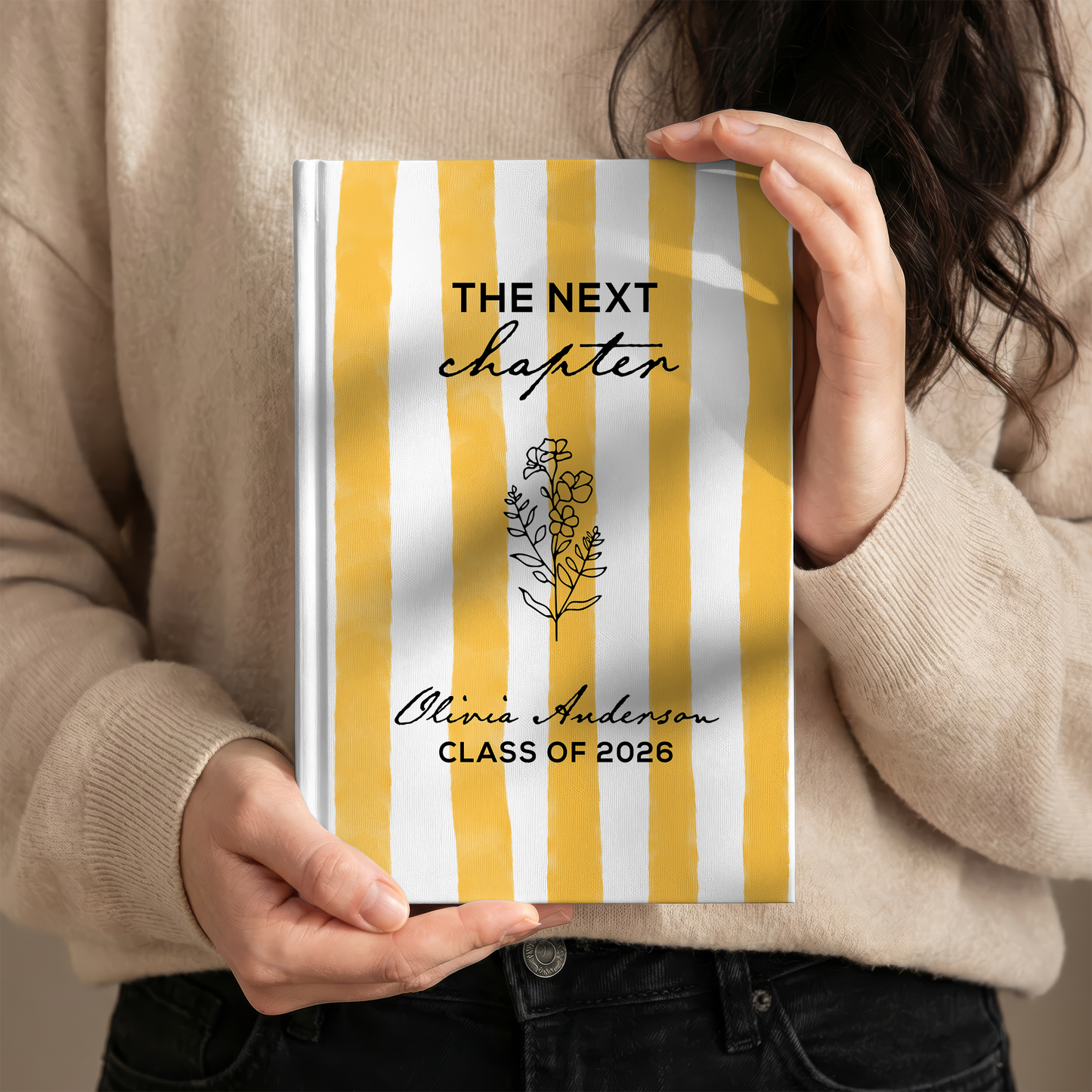 Personalized Graduation Journal 2026 – Custom Name “The Next Chapter” Keepsake Gift