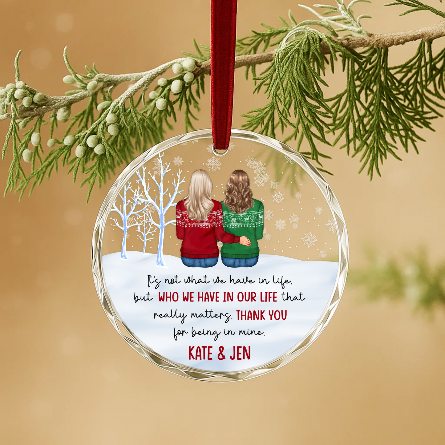 Thank You for Being in My Life Ornament, Friendship Gift