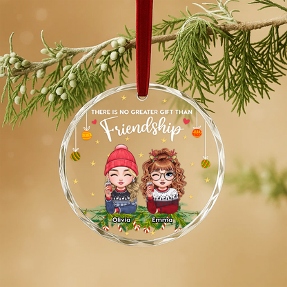 There Is No Greater Gift Than Friendship Custom Ornament