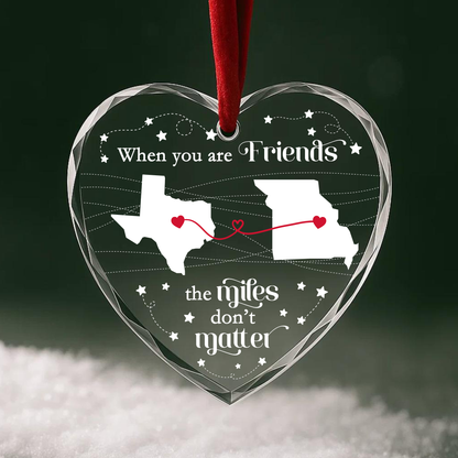 When You Are Family the Miles Don’t Matter Long Distance Ornament