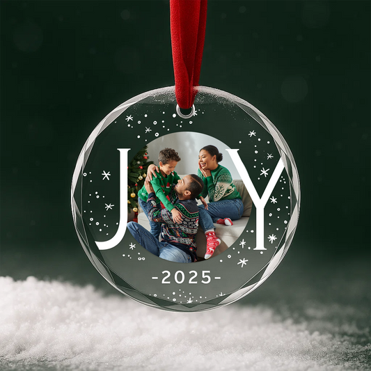 Christmas Joy Personalized Photo Ornament