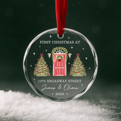 First Christmas at New Home Personalized Ornament