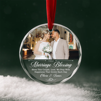 Marriage Blessing Ornament, Wedding Gift for Couple