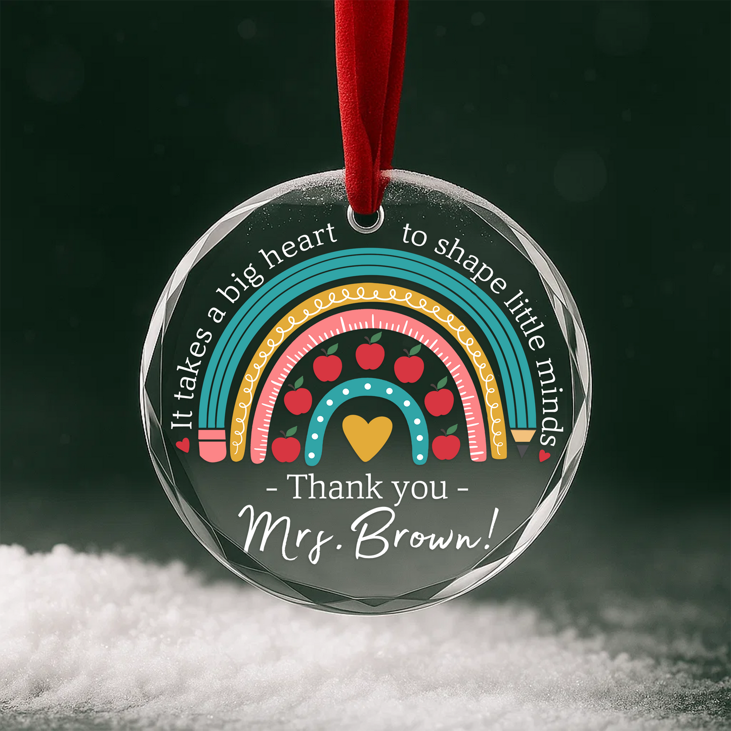 Customized Name Gift for Teacher Ornament