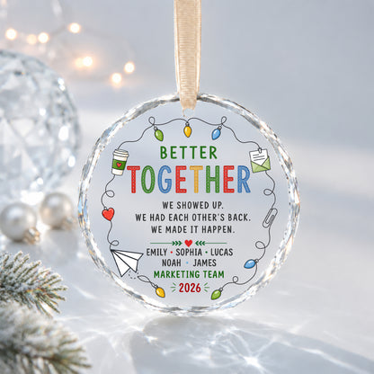 Personalized Better Together Team Ornament