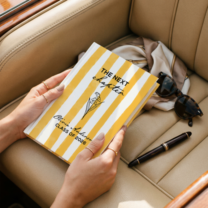 Personalized Graduation Journal 2026 – Custom Name “The Next Chapter” Keepsake Gift