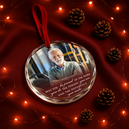 Be Proud of the Work You Do, Retirement Heart Ornament