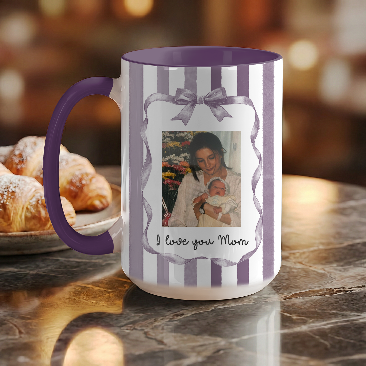 Personalized Photo Mug for Mom – Custom Picture Mug with Message, Sweet Mother’s Day Gift