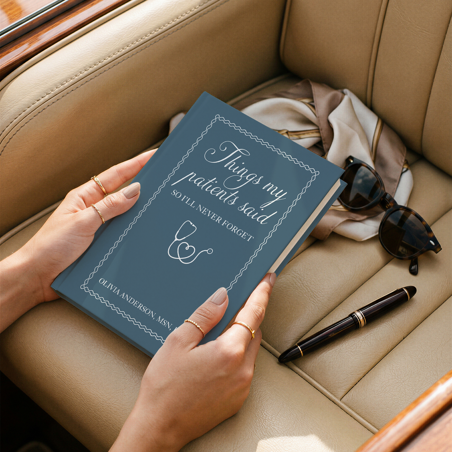 Personalized Nurse Journal – “Things My Patients Said” Custom Notebook with Name & Credentials