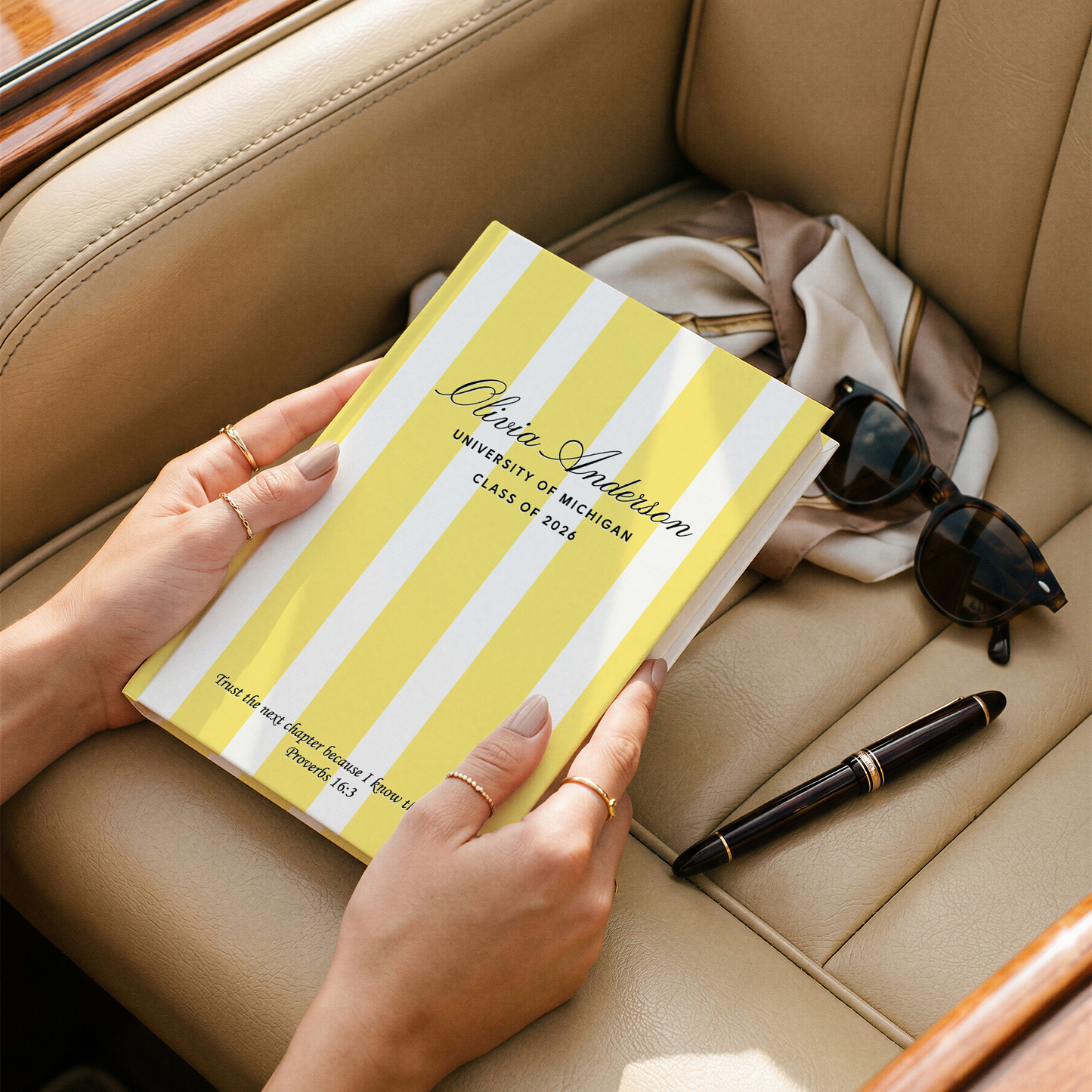 Personalized Graduation Journal – Custom Name & School Keepsake Gift