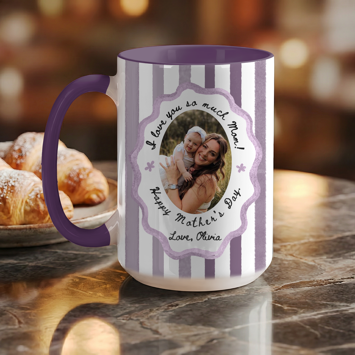 Personalized Photo Mug for Mom – Custom Mother’s Day Gift with Picture & Message
