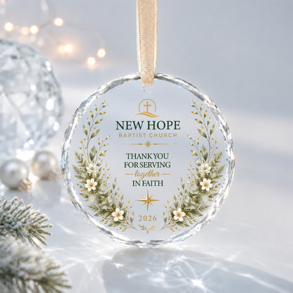 Personalized Church Volunteer Thank-You Ornament