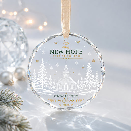 Personalized Church Serving in Faith Ornament