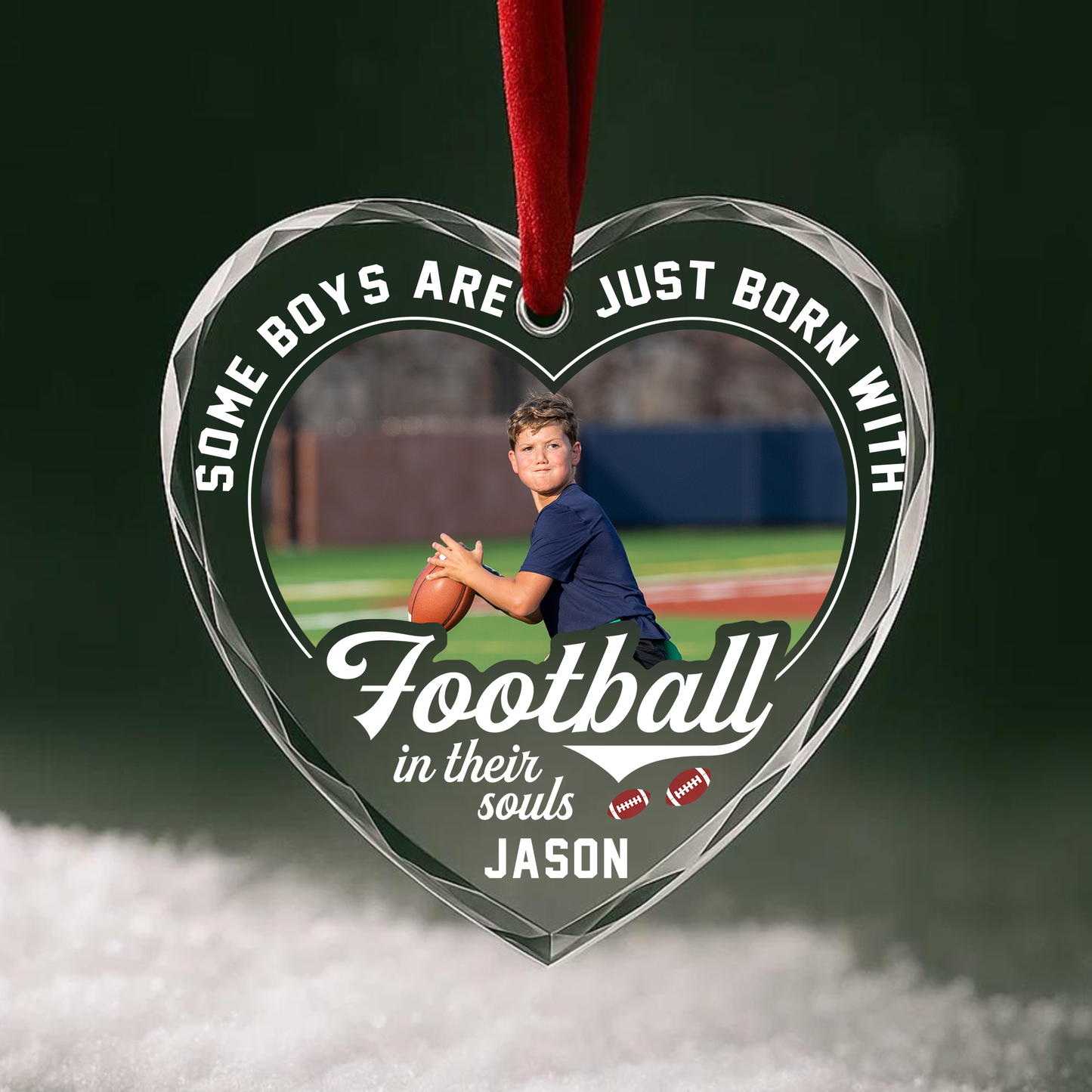 Some Boys Are Just Born with Baseball in Their Souls Photo Ornament