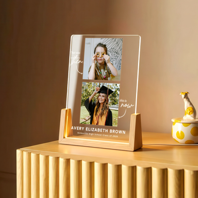 Then & Now – A Personalized Graduation Keepsake