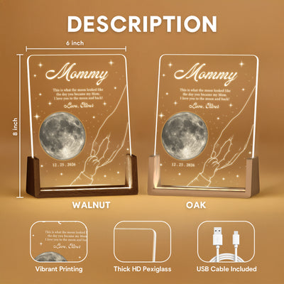 To the Moon and Back, Mommy – A Personalized Love Keepsake