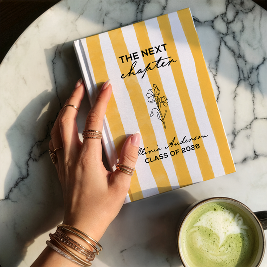 Personalized Graduation Journal 2026 – Custom Name “The Next Chapter” Keepsake Gift