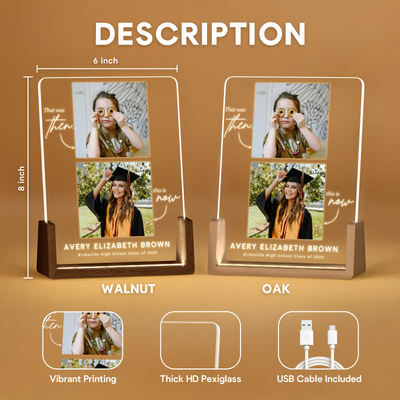 Then & Now – A Personalized Graduation Keepsake