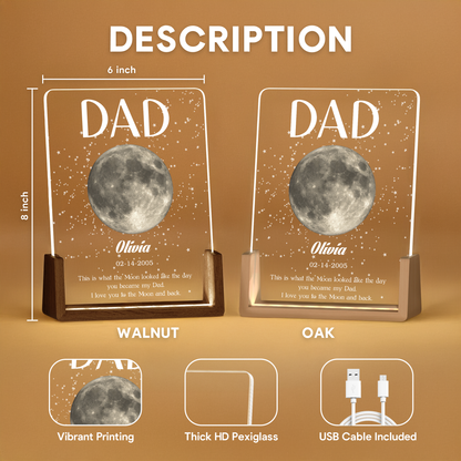 The Moon When You Became My Dad – A Personalized Father’s Day Keepsake
