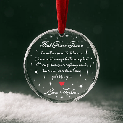 Best Friend Forever Heart Ornament, Friendship Keepsake
