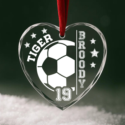 Soccer Player Personalized Team Ornament